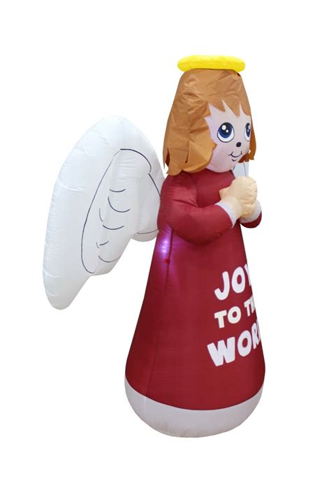 Foot Tall Christmas Inflatable Guardian Angel Prayer Blowup Yard