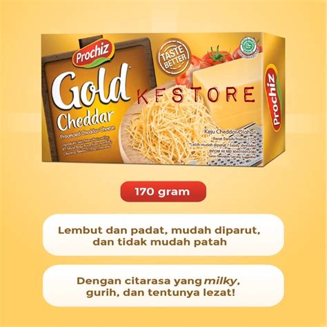 Jual Keju Prochiz Cheddar Gold G Shopee Indonesia