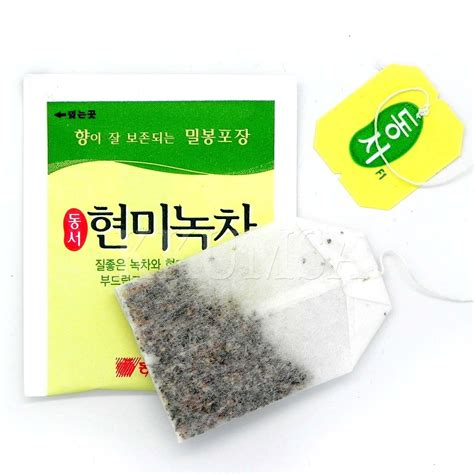 Korean DONGSUH Brown Rice Green Tea 100 Tea Bags EBay