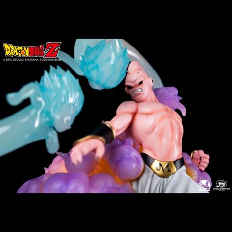 With Led Polystone Resin Figure Gotenks Ssj Vs Majin Buu Dragon