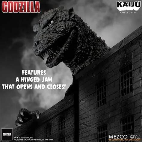 Godzilla Black White Edition Mezco Kaiju Collective