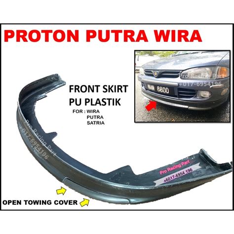 Proton Gsr Wira Satria Putra Front Skirt Lip Pu C Arena Wira Cap