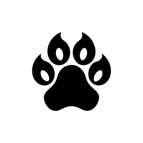 Paw Foot Trail Print Of Cat Dog Paw Icon Set Paw Print Icon Dog Or