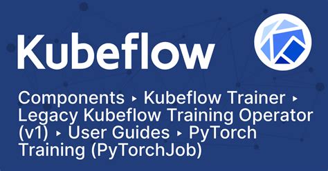 Pytorch Training Pytorchjob Kubeflow