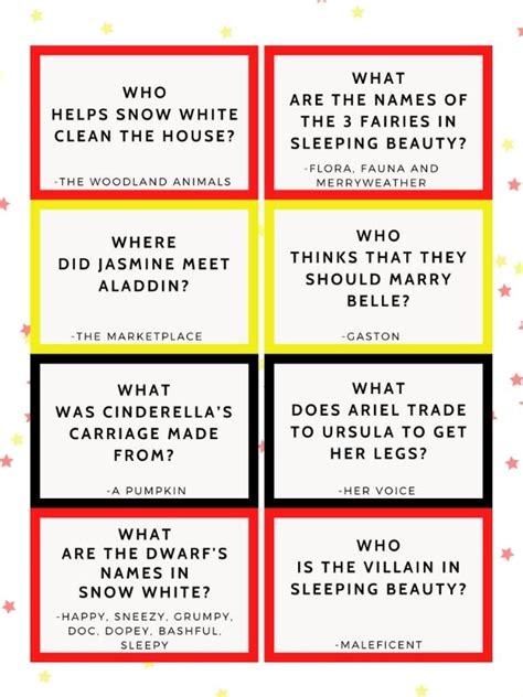 Disney Villain Trivia Questions And Answers Printable Printable Questions And Answers