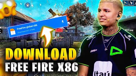 O MELHOR FREE FIRE X86 ATUALIZADO X86 O FREE FIRE MAIS LEVE E MAIS