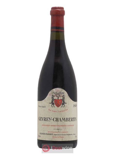 Buy Gevrey Chambertin Vieilles Vignes Geantet Pansiot 1989 Lot 2099