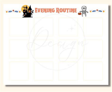 Halloween Daily Routine Charts Toddler Routine Checklist - Etsy