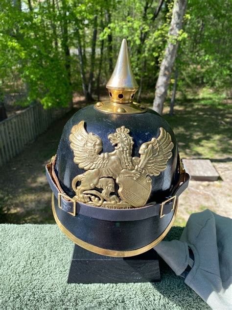 Reproduction Ww German Baden Wappen Pickelhaube With Berzug Size