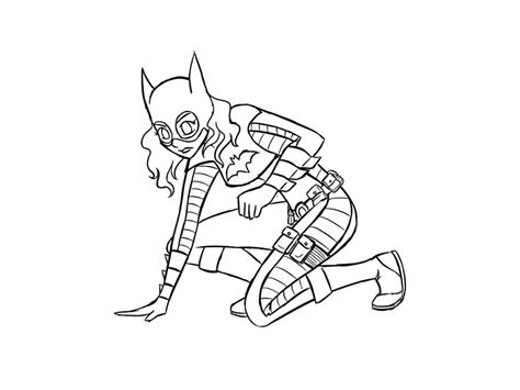 Dibujos de Batgirl en Acción para Colorear para Colorear Pintar e