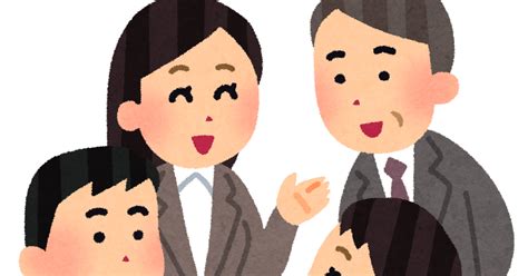 無料イラスト かわいいフリー素材集 話をする会社員のイラスト