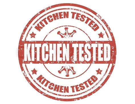 Kitchen Tested Stamp Stock Vector Colourbox