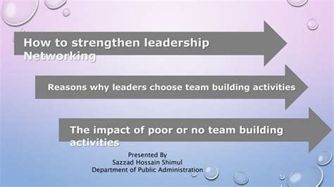 Leadership & Team Building Activities On Organization | PPT