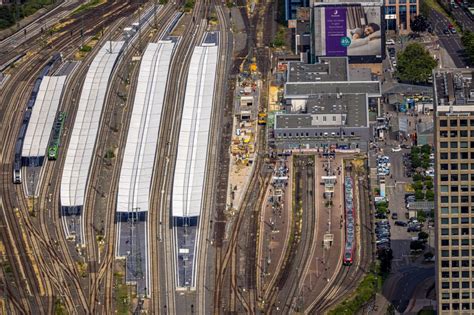 Luftaufnahme Dortmund Hauptbahnhof Der Deutschen Bahn In Dortmund Im