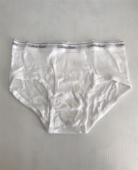 New Calvin Klein Cotton Classic Fit Brief Np2172o White Large Ebay