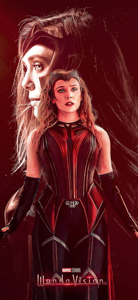 1080p Free Download Wanda Maximoff Marvel Scarlet Serie Vision Witch Hd Phone Wallpaper