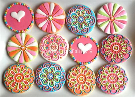 Colorful By Sweet Carolines No Bake Sugar Cookies Flower Sugar