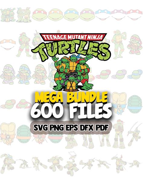 Ninja Turtles Svg Ninja Turtles Clipart Bundle Ninja Turtles Etsy