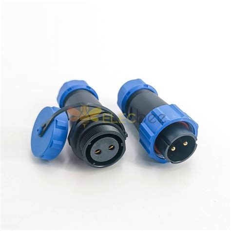 IP68 Connector SP21 Series 2 Pin Waterproof Circular Male Plug Female