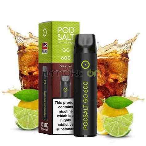 Desechable Pod Salt Go Cola Lime Mg Pod Salt Smokeon