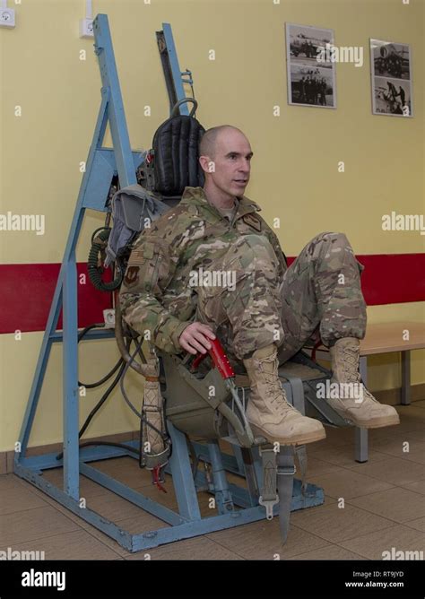 U S Air Force Col Jason Bailey Nd Fighter Wing Commander Sits In