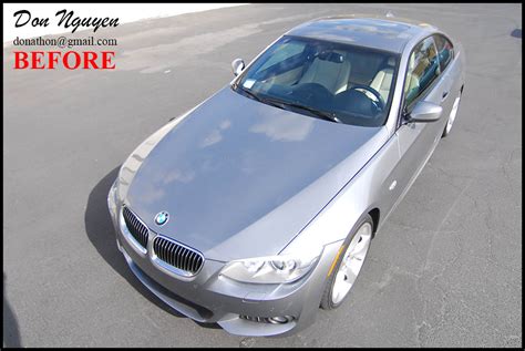 Bmw E92 335i Coupe Gloss Black Vinyl Roof Car Wrap — Wannaberacer Wraps