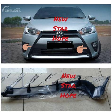 Jual List Cover Depan List Grill Bemper Depan All New Yaris Original