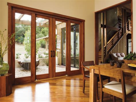 Pella® Architect Series® 4 Panel Sliding Patio Door Traditional Dining Room Cedar Rapids