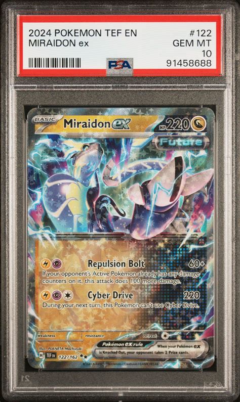 2024 Pokemon Tef En Temporal Forces 122 Miraidon Ex PSA 10 GameStop