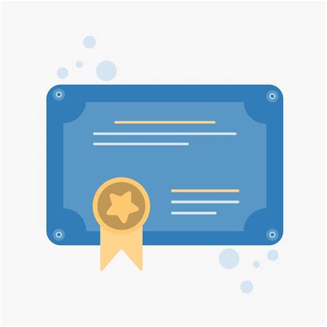 Icono De Certificado Vectorial Logros Premios Subvenciones