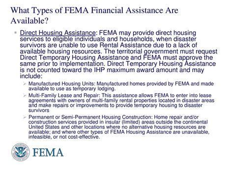 Individual Assistance Ia Individual Household Program Ihp Ppt