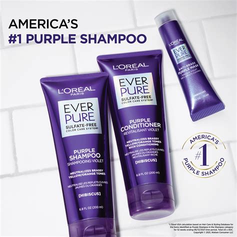 L Oreal Paris Everpure Brass Toning Purple Sulfate Free Conditioner