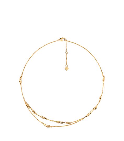 Polène Chain Eroz Double 24 Carat Gold Gilded