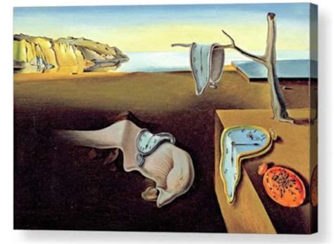 Salvador Dali The Persistence Of Memory Repro Canvas Box Art A4 A3 A2