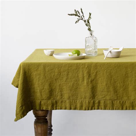 Nappe En Lin Moss Green Linen Tales