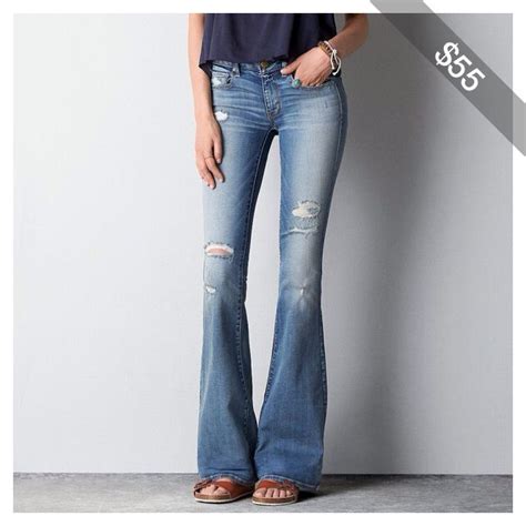 American Eagle Denim X Boho Artist Flare Jeans Pantalones De Moda