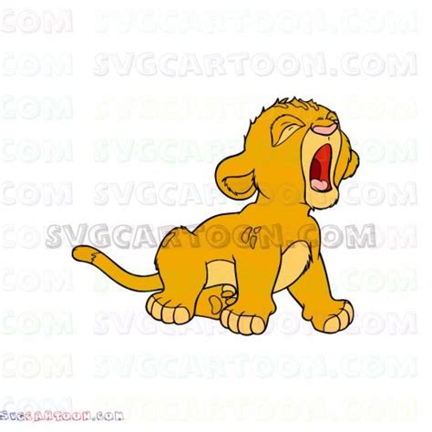 Simba Baby The Lion King Svg Dxf Eps Pdf Png