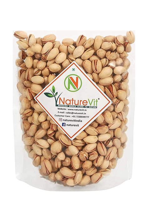 Naturevit Roasted Salted Pistachios 500G Namkeen Pista Walmart