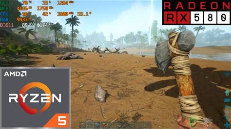 Ark Survival Evolved Ryzen 5 1500x RX 580 2048SP YouTube