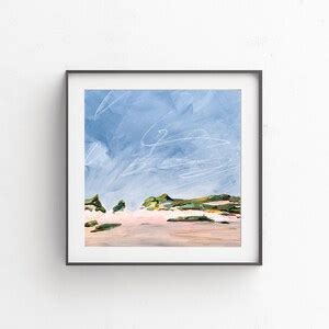 Beach Dunes Art Print, Abstract Landscape, Coastal Landscape, Modern ...