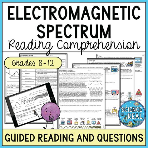 Electromagnetic Spectrum Reading Comprehension Classful Worksheets