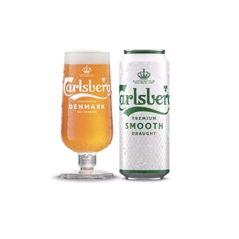 Bia Carlsberg Premium Smooth Draught Lon Th Ng Lon Ml Kit