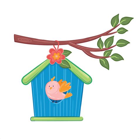 Spring Birdhouse Clipart