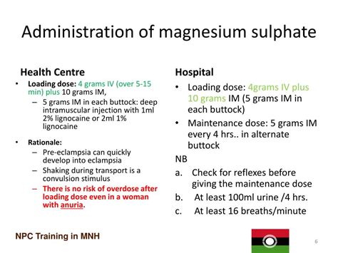 Ppt Magnesium Sulphate In The Management Of Eclampsia In Malawi