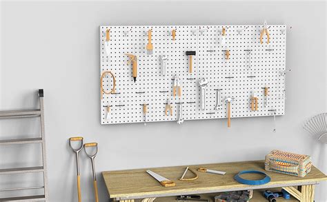 Amazon TORACK 4Pcs Metal Pegboard Panels For Wall Garage Utility