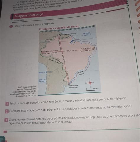 Tendo A Linha Do Equador Como Referencia A Maior Parte Do Brasil Esta