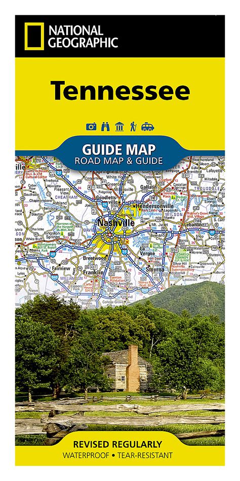 national geographic guide map tennessee boondockgearcom