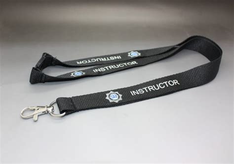 Sia Instructor Black Neck Lanyard With Logo Hw177 Hire Witness