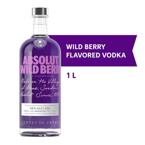 Absolut Wild Berri Flavored Vodka 1 L Delivery Or Pickup Near Me