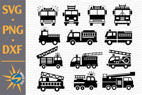 Fire Truck Silhouette SVG